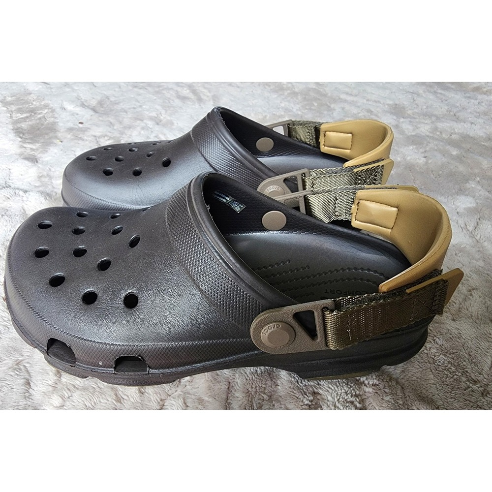 Crocs Classic All-Terrain Clog Espresso Brown Mens 5/Womens 7 Adjustable Strap